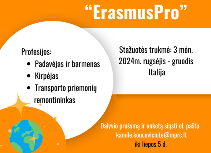 ErasmusPro galimybė